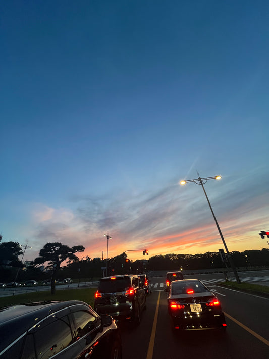 夕方も大分明るく