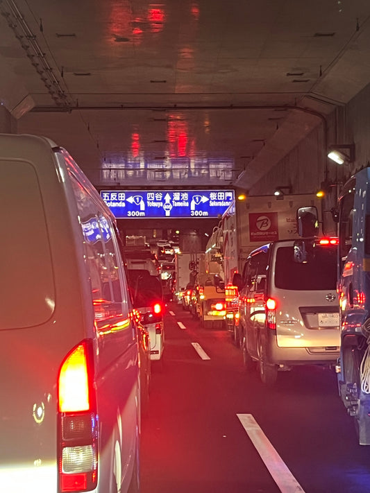 そこら中で渋滞