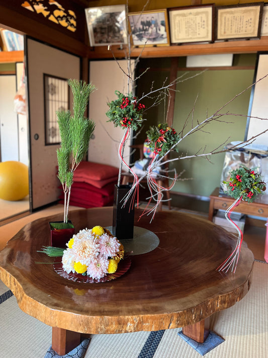 お正月花